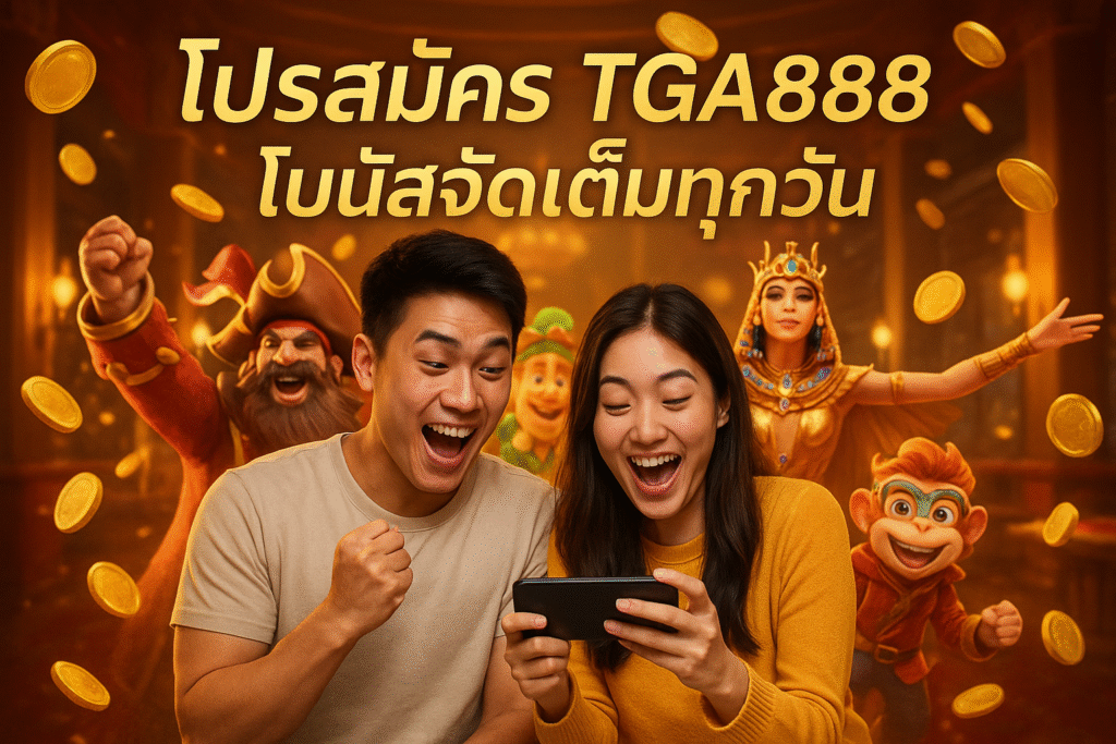 โปรสมัคร TGA888 โบนัสจัดเต็มทุกวัน